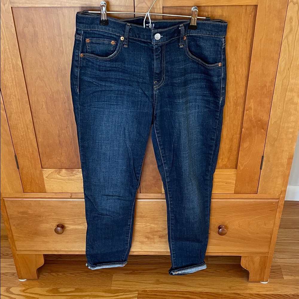 GAP Dark Blue Women's Girlfriend Jeans